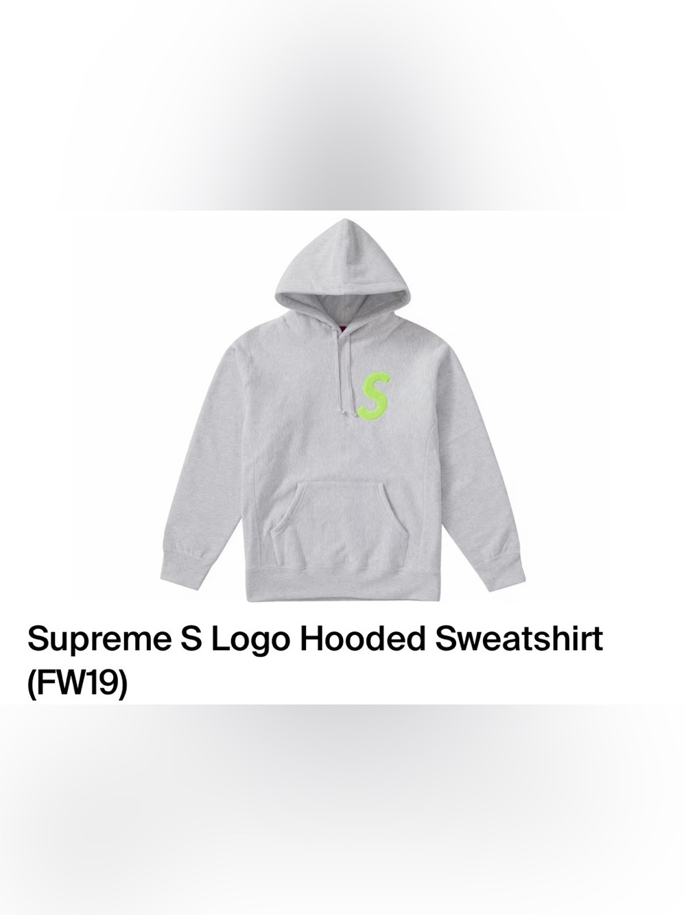 Supreme S Hoodie FW19